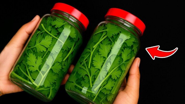 Dieser geniale Trick hält Koriander bis zu einem Jahr frisch und aromatisch…