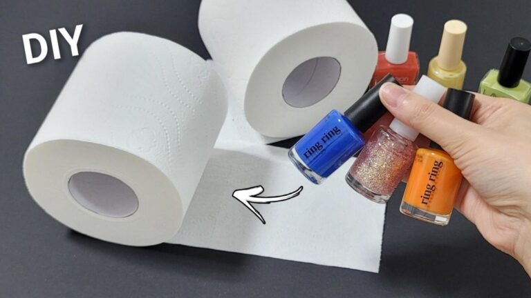 Mit Toilettenpapier und Nagellack zauberst du erstaunliche Deko für dein Zuhause…