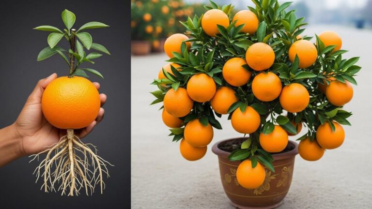 Diese einfache Methode verwandelt einen Kern in einen blühenden Orangenbaum …