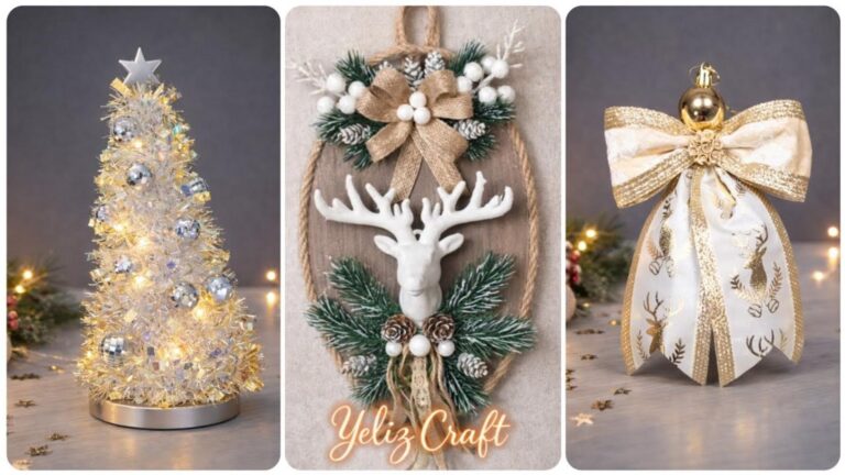 Diese einfache Idee verwandelt Alltagsmaterialien in atemberaubende Weihnachtsdeko… der