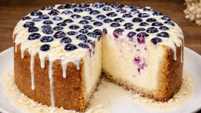 Dieser einfache Kuchen verwandelt Haferflocken und Quark in einen gesunden Genuss…