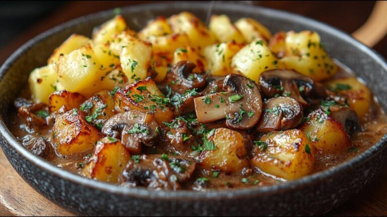 Dieser einfache Trick verwandelt Kartoffeln und Pilze in ein herzhaftes