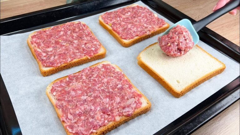 Eine ganz einfache Idee, die selbst aus Brot und Hackfleisch ein Geschmackserlebnis