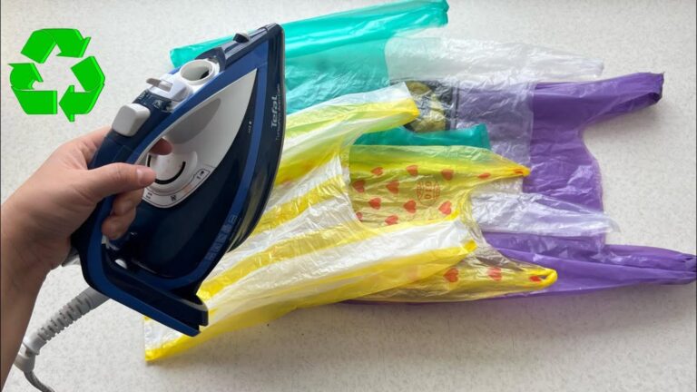 Dieser einfache Trick verwandelt Plastiktüten in eine atemberaubende DIY-Matte … entdecke