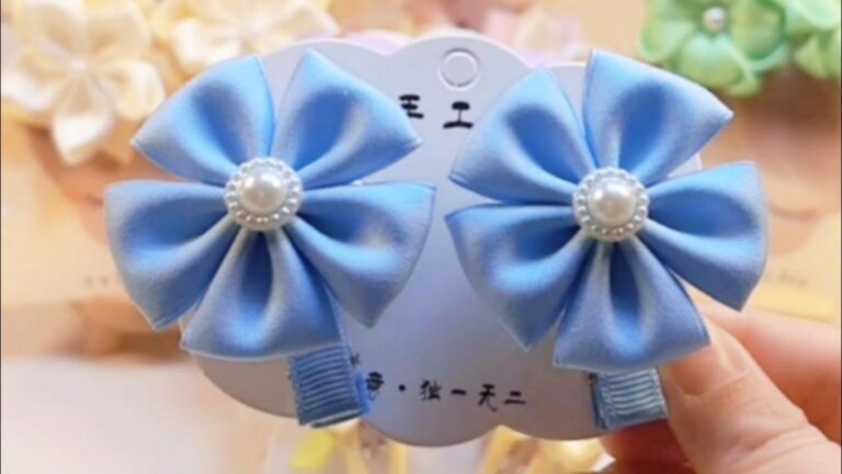 Diese einfache Technik verwandelt Stoffreste in atemberaubende Haarspangenblumen…