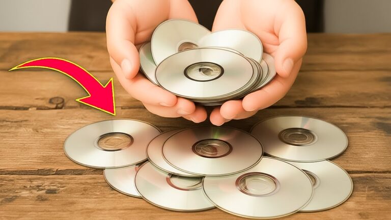 10 kreative Ideen zur Wiederverwendung alter CDs für dein Zuhause!