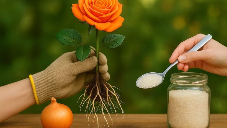 6 magische Schritte: So wachsen Rosen über Nacht aus Zwiebeln und Wasser!