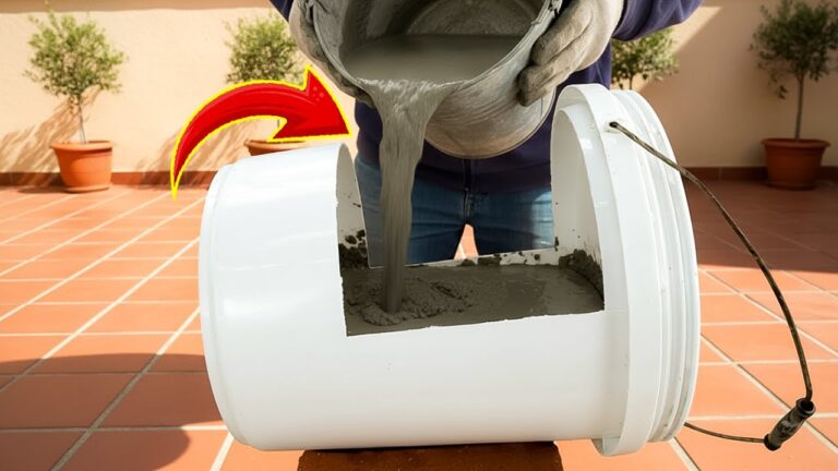 Cement in einen Farbeimer gießen: 5 erstaunliche Ergebnisse, die du nicht erwartet hättest!