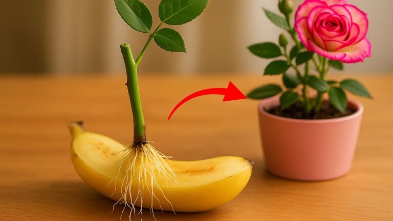 3 einfache Schritte: Rosensteckling in Banane für blitzschnelle Wurzeln!