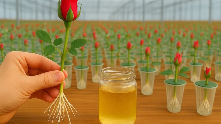 Mit diesem 1 natürlichen Mix sprießen Rosenstecklinge über Nacht!