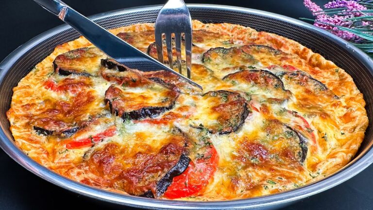 4 einfache Schritte zu dem besten Kartoffelgericht mit Auberginen und Eiern!