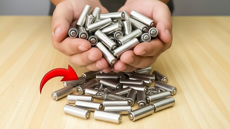 10 kreative Möglichkeiten, alte AA-Batterien wiederzuverwenden und Geld zu sparen!