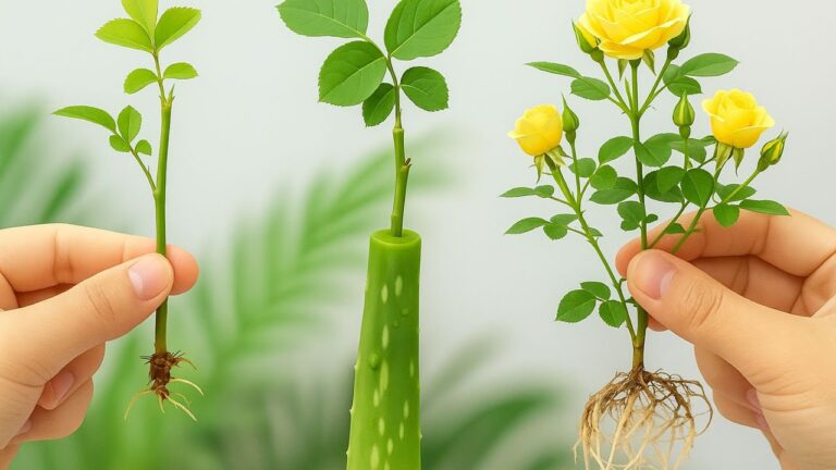 999 Wurzeln über Nacht: So gelingt das Vermehren von Rosen mit Aloe Vera!