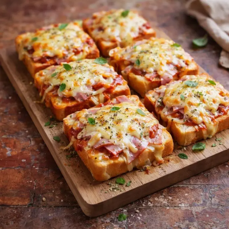 Pizza-Croque Monsieur: Der saftige Genuss mit Schinken und schmelzendem Käse