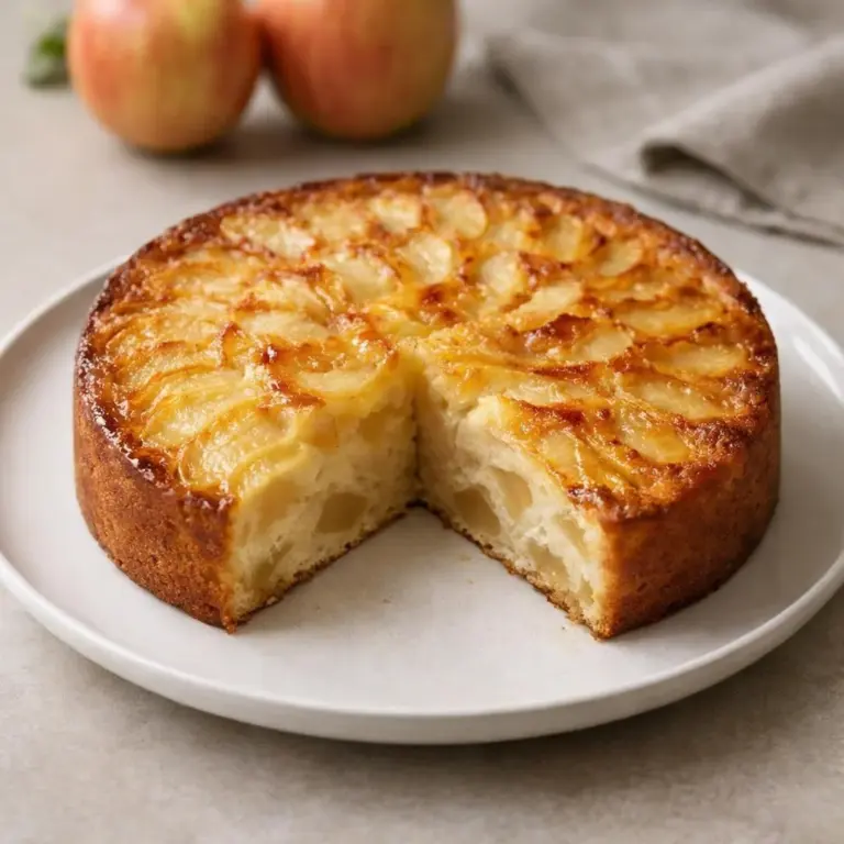 Saftiger Apfelkuchen nach tartes-fines-Art