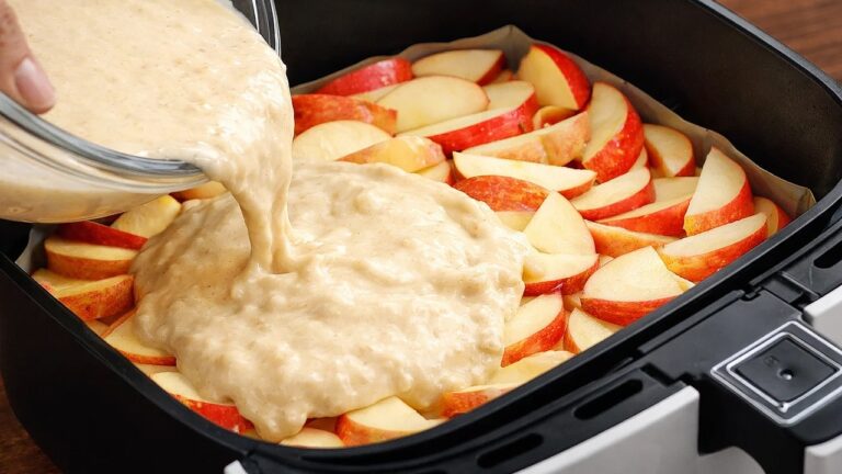 Saftiger Airfryer Apfelkuchen in 5 Minuten – So schneide ich Äpfel richtig!