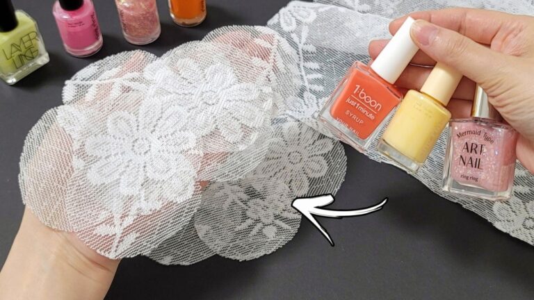 Verwandle 5 alte Spitzen mit Nagellack in kunstvolle Deko-Highlights!