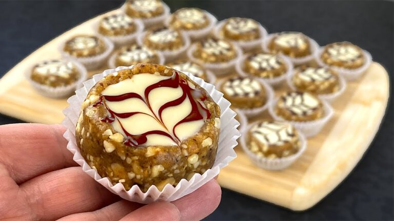 3 Zutaten Zuckerfreies Dessert in 5 Minuten – Kein Mehl, Kein Ofen, Einfach lecker!
