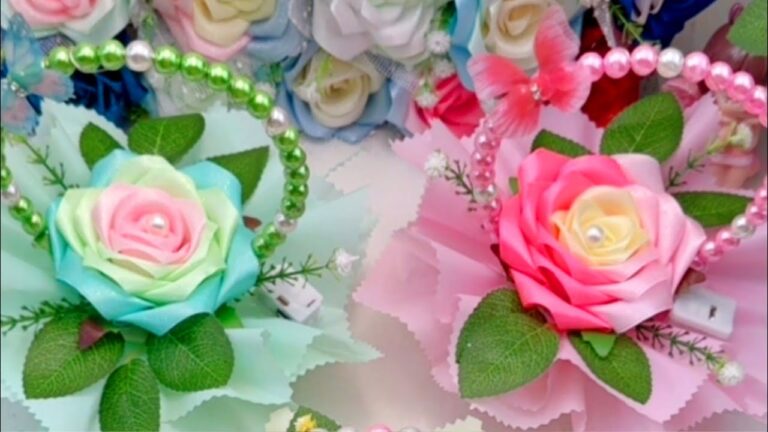 10 einfache Bastelideen: So kreierst du wunderschöne Band-Rosen!