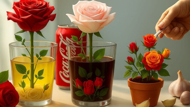 8 geniale Tricks: Mit Coca-Cola Rosenstecklinge zum Wurzeln bringen!