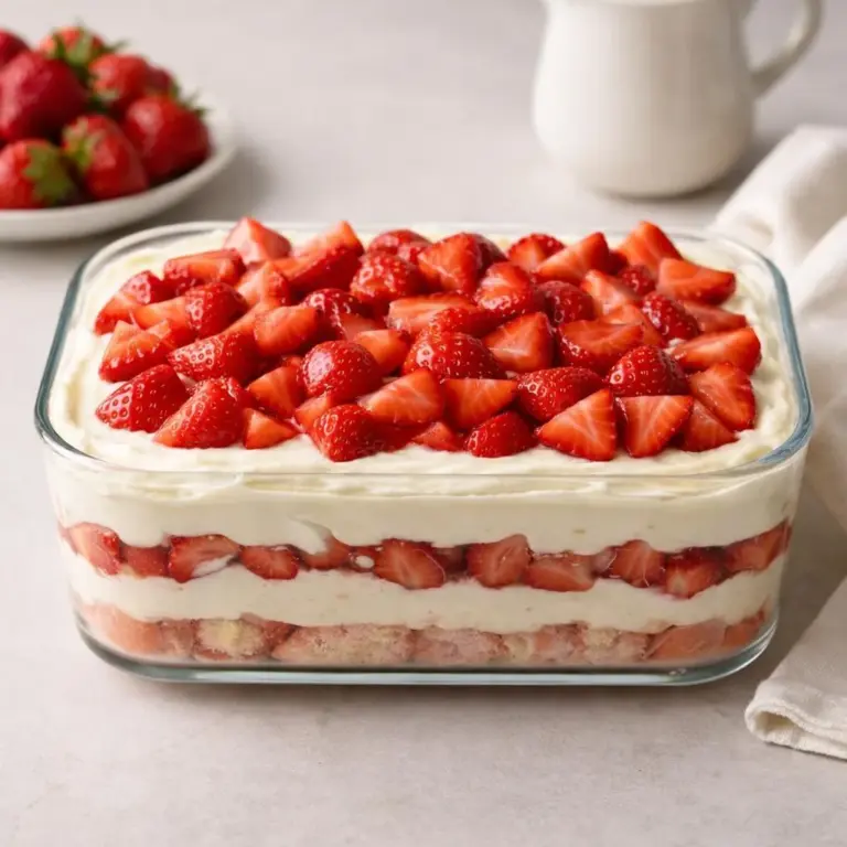 Mascarpone-Erdbeeren im Tiramisu-Stil – ohne Backen zaubern