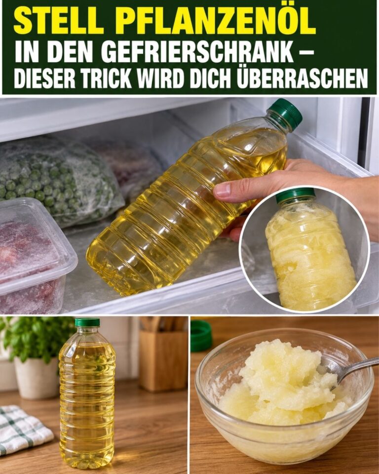 Stell Pflanzenöl in den Gefrierschrank – dieser Trick wird dich überraschen
