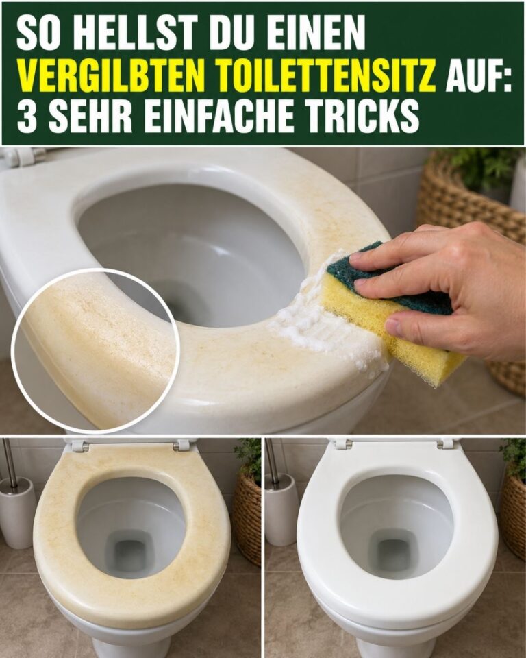 So hellst du einen vergilbten Toilettensitz auf: 3 sehr einfache Tricks