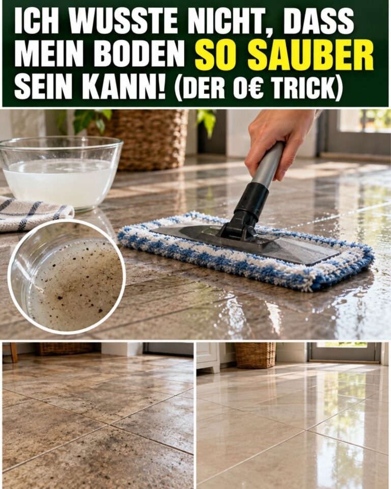 Ich wusste nicht, dass mein Boden SO sauber sein kann! (Der 0€ Trick)
