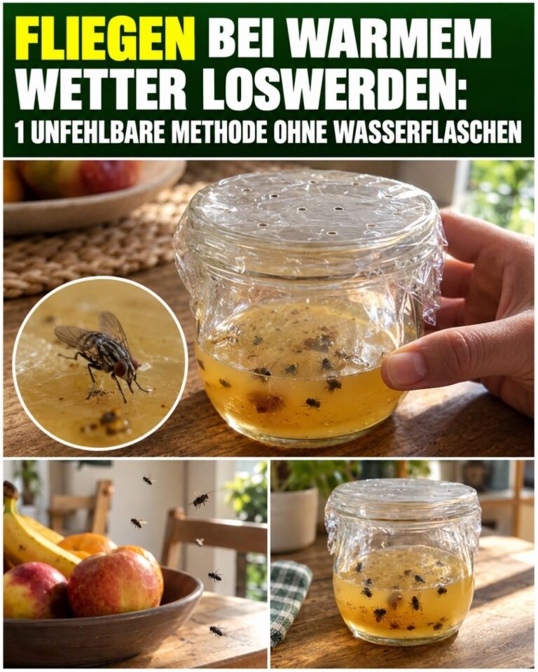 Fliegen bei warmem Wetter loswerden: 1 unfehlbare Methode ohne Wasserflaschen