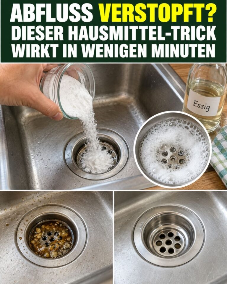 Abfluss verstopft? Dieser Hausmittel-Trick wirkt in wenigen Minuten