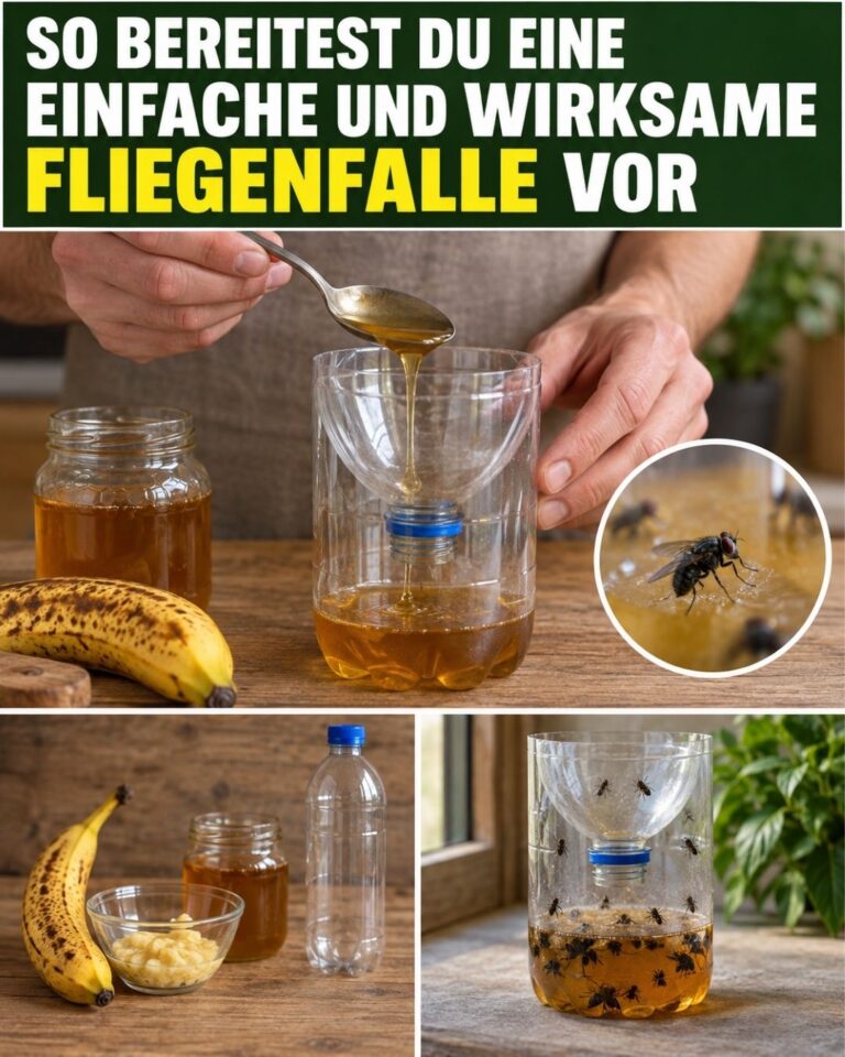 So bereitest du eine einfache und wirksame Fliegenfalle vor