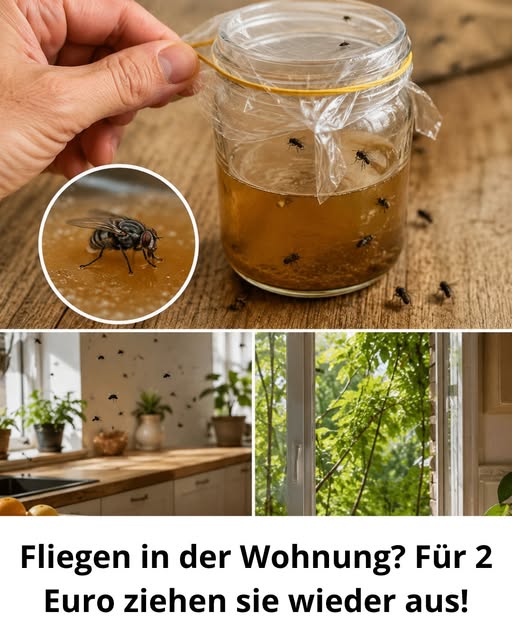 Fliegen in der Wohnung? Für 2 Euro ziehen sie wieder aus!