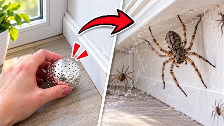 Wickle DAS in Alufolie und lege es neben deine Tür. Insekten und Spinnen…